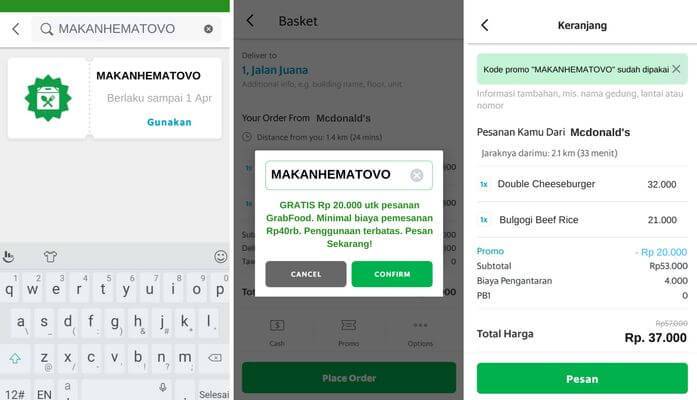 Cara Memasukan Kode Promo Grab Terbaru