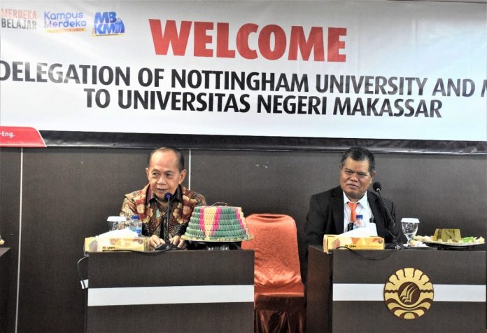 Kedatangan Wakil Ketua MPR dan Delegasi Nottingham University, UNM Perluas Kinerja Penelitian