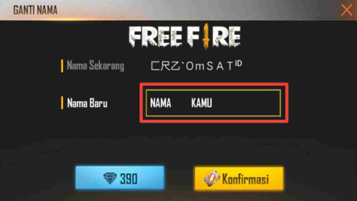 Deretan Nickname Free Fire Unik dan Kece