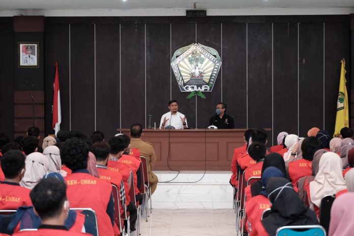 Bupati Gowa Terima Mahasiswa KKN Tematik Unhas Gelombang 108