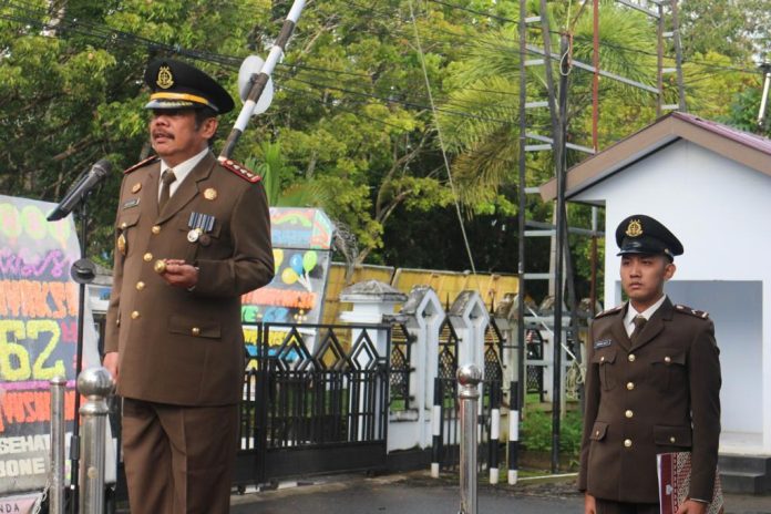 puncak Hari Bhakti Adhyaksa (HBA) ke-62 Tahun 2022 diperingati dengan Upacara Peringatan yang dilaksanakan serentak di seluruh satuan kerja Kejaksaan RI, Jumat (22/7/2022).