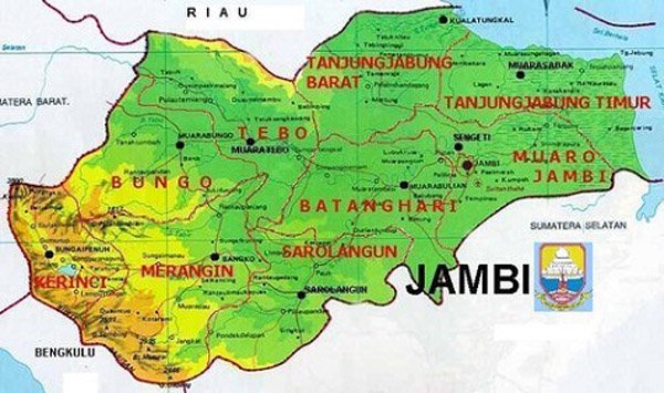 nama kabupaten di jambi