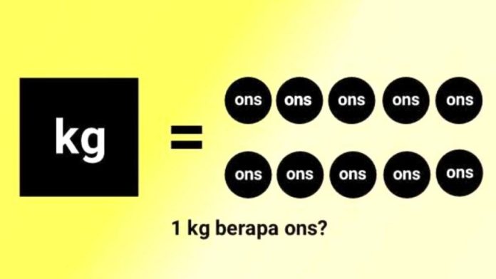 1kg Berapa Ons Lengkap Contoh Soal