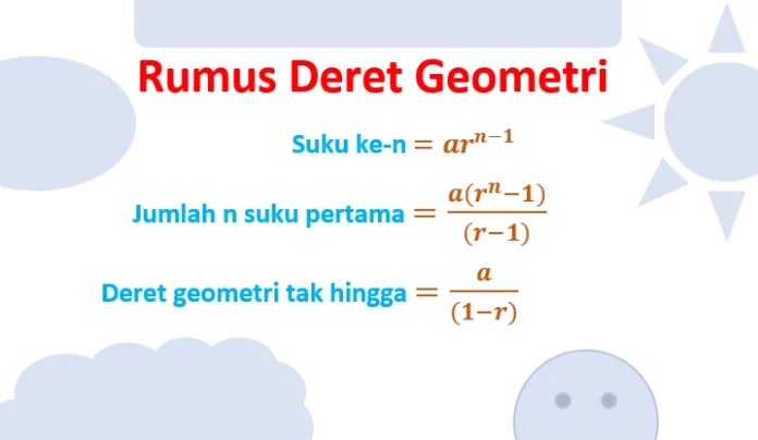 Rumus Deret Geometri, Pengertian dan Contoh Soal Lengkap