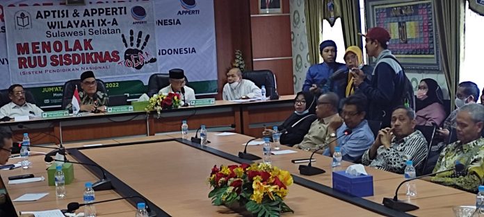 Tolak RUU Sisdiknas, APTISI IX Sulsel dan APPERTI Minta Presiden Bentuk Tim Revisi