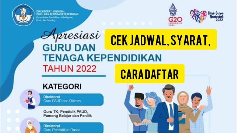 Daftar Yuk! Apresiasi Guru dan Tenaga Kependidikan 2022 Dibuka