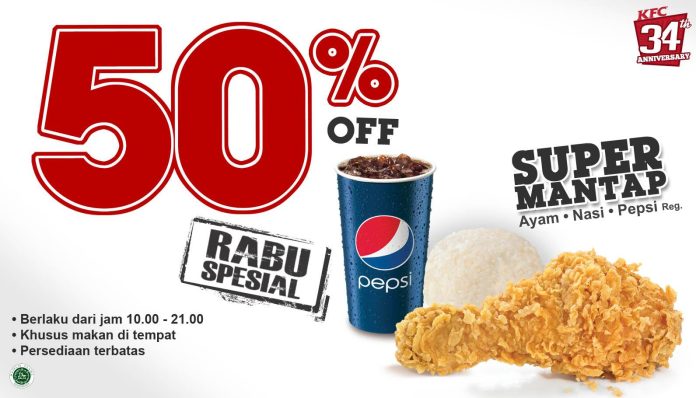 8 Kode Promo dan Voucher KFC 26 Oktober 2022 Diskon 50% OFF Menu Apa Saja