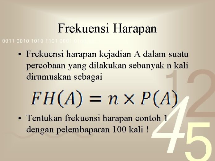 Rumus Frekuensi Harapan Lengkap Contoh Soal dan Penjelasannya