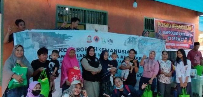 FKKM Gandeng Alfamart Bantu Korban Kebakaran Rappokalling dan Rappocini
