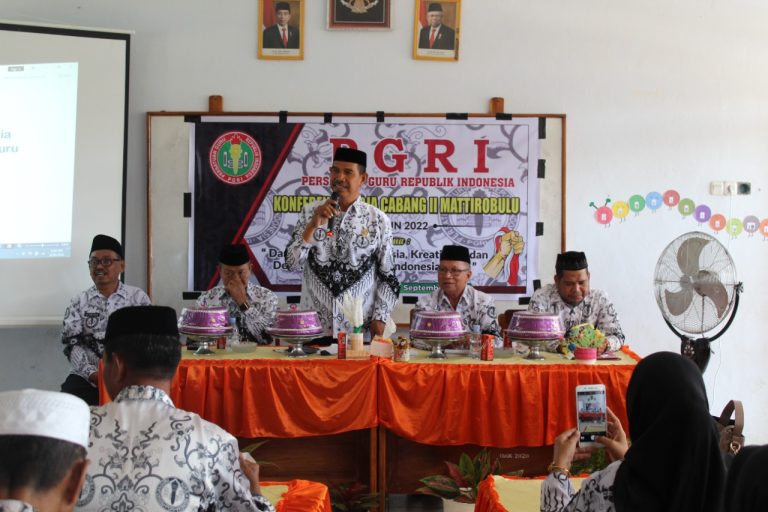 PGRI Konferensi Kerja Cabang II Mattiro Bulu Tahun 2022