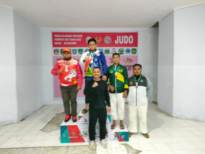Capaian medali cabor Judo ini meningkat dibanding Porda di Pinrang.