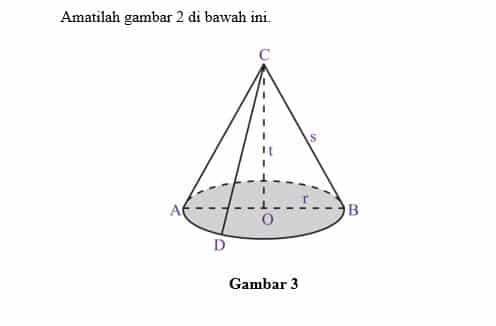 Contoh soal Kerucut, Rumus Luas Lengkap Pejelasannya