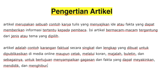 Materi Bahasa Indonesia Tentang Artikel, Pengertian, Tujuan Artikel dan Ciri-Ciri