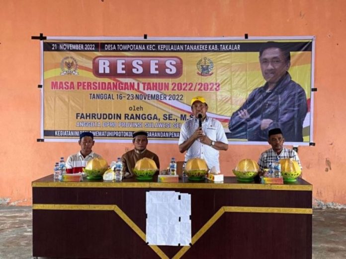 Anggota DPRD Sulsel Rangga Lanjutkan Reses ke Desa Tompotana