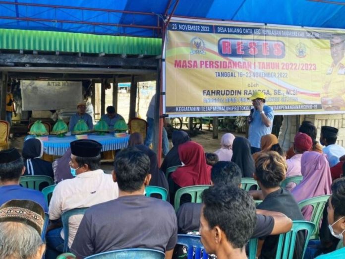 Rangga Anggota DPRD Sulsel Tutup Masa Reses Sidang Pertama 2022/2023 di Desa Balangdatu