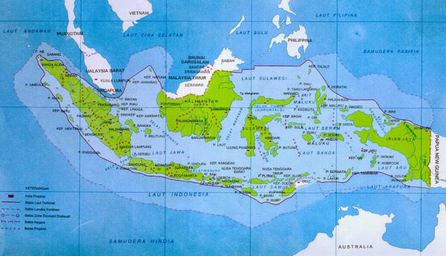 Daftar Nama Laut di Indonesia