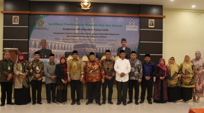 UIN Alauddin Makassar - Kemenag Sulsel Gelar Sertifikasi Pembimbing Manasik Haji dan Umrah