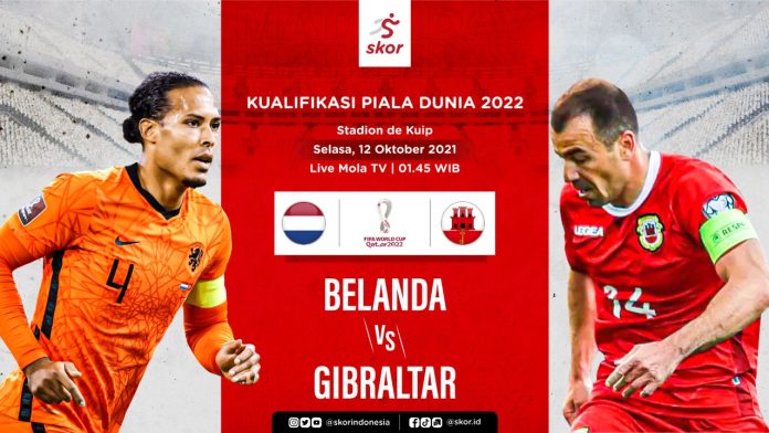 Belanda vs Gibraltar: Jadwal, Prediksi, H2H, Line Up & Live Streaming