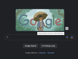 Sapardi Djoko Penulis Terkenal di Google Doodle