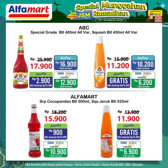 Promo JSM Alfamart Terbaru 22 Maret 2023, Serbu Paket Ramadhan Hemat