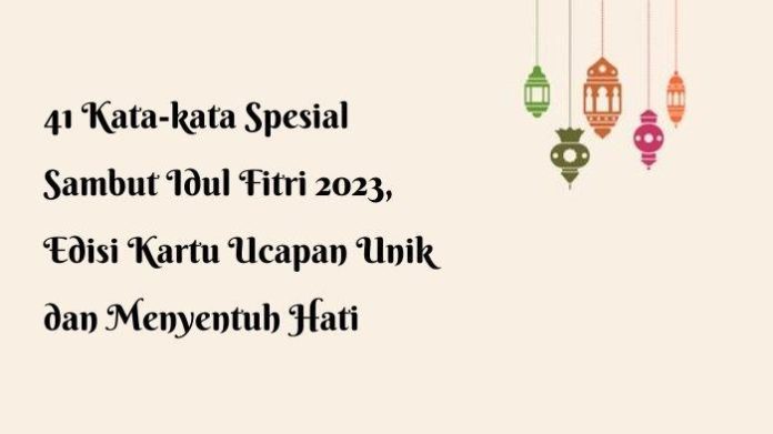 Ucapan Lebaran Idul Fitri