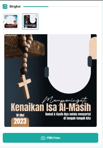 84 Link Twibbon Peringati Kenaikan Isa Almasih 2023 Desain Menarik Cocok untuk Sosmed