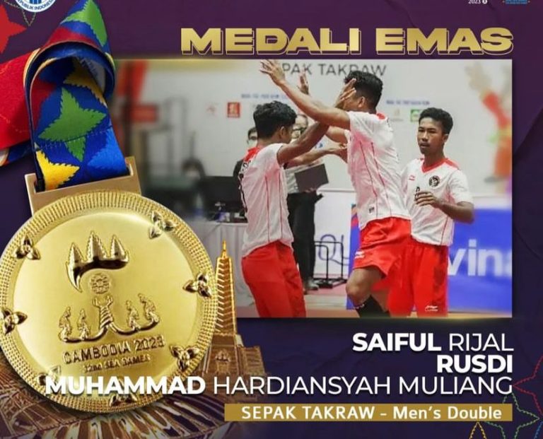 Tim Sepak Takraw Putra Indonesia Raih Medali Emas di Sea Games 2023