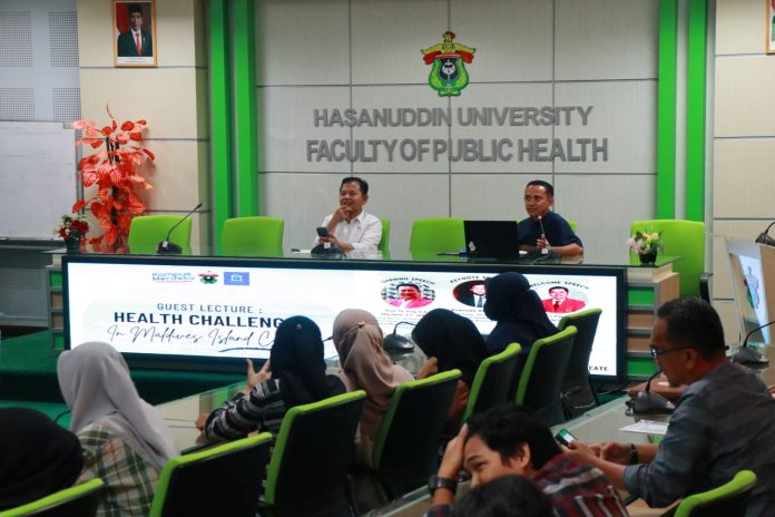 Unhas Gelar Guest Lecture Tema Tantangan Kesehatan di Negara Kepulauan Maladewa