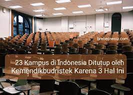 23 Kampus Ditutup