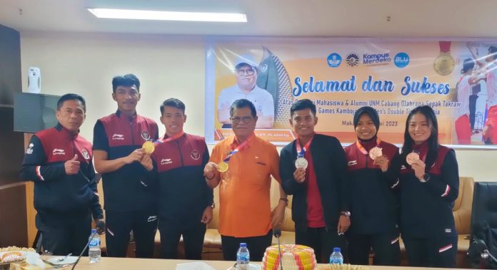 Mahasiswa UNM yang berkompetisi di Sea Games Kamboja 2023