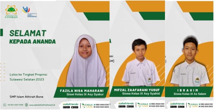 Tim KSM SMP Islam Athirah Sukses Melaju ke Tingkat Provinsi