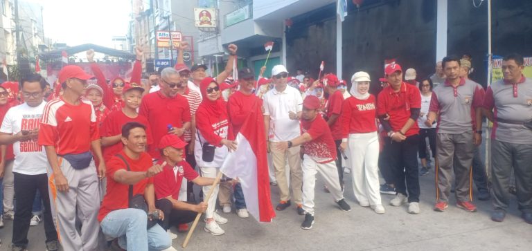 HUT RI, Camat Wajo Makassar Gelar Lomba Gerak Jalan Santai