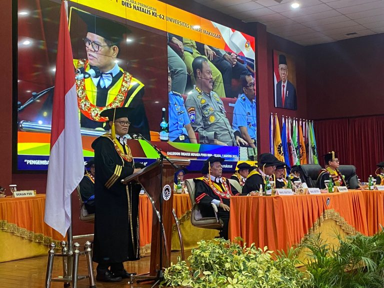 Bawakan Pidato Dies Natalis UNM ke-62, Prof Husain Syam Ungkap Rasa Syukur