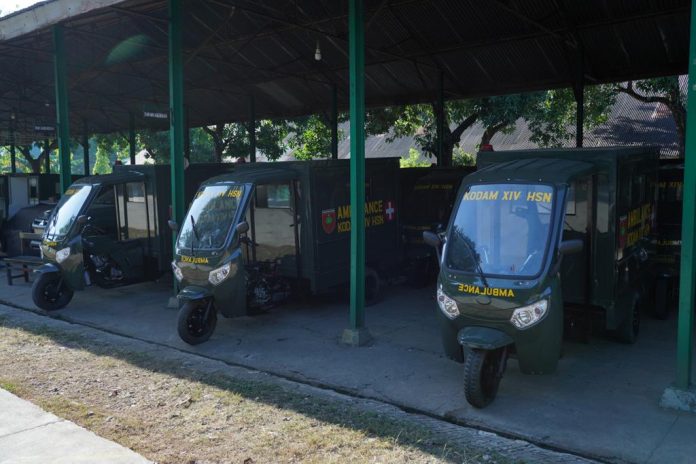 Inovasi Motor Ambulance Kodam XIV/Hsn Diluncurkan Guna Pelayanan Kesehatan Warga Hingga di Pelosok
