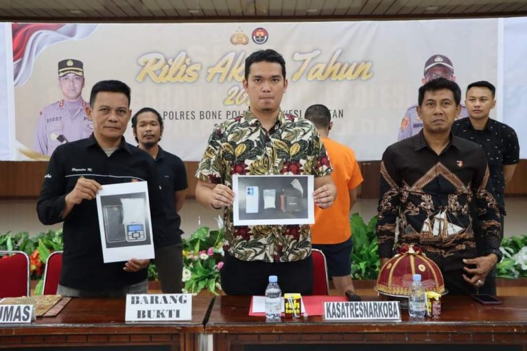 Polres Bone Selesaikan 1394 Kasus, Pelanggar Lalu Lintas Turun