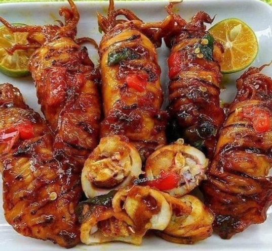 Resep Cumi Bakar Pedas, Dagingnya Lembut