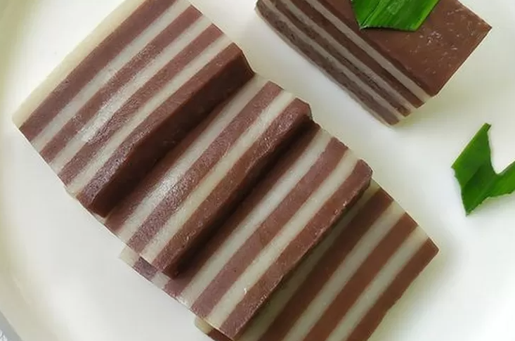Resep Lapis Santan Gula Merah, Gampang Bikinnya