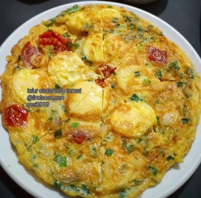 Resep Dadar Tofu Telur, Tampilannya Menggiurkan