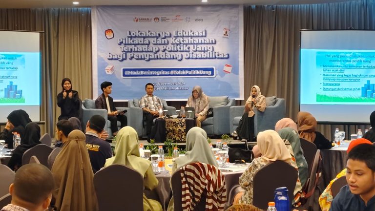 Penyandang Disabilitas Makassar Tolak Politik Uang: Wujudkan Pilkada Inklusif dan Bermartabat