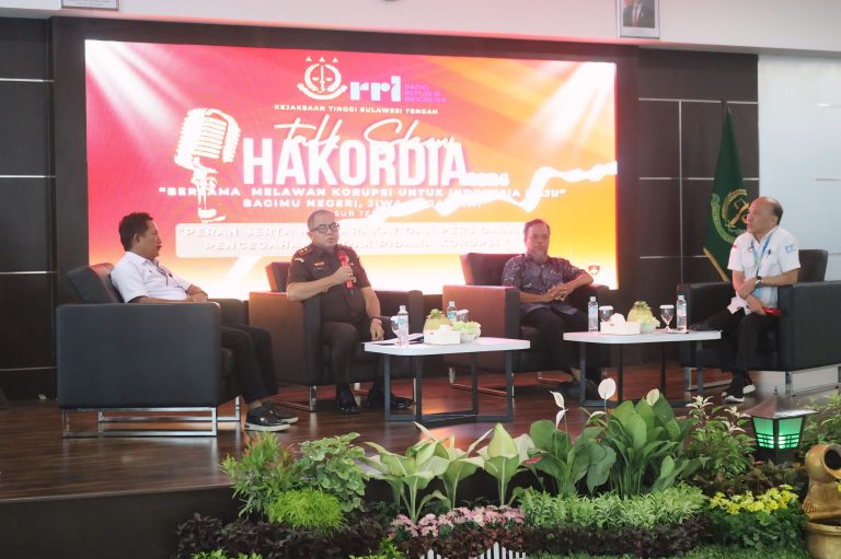 Kejati Sulteng Gelar Talkshow Harkodia, Bahas Jaksa Jovi dan Proyek Masjid
