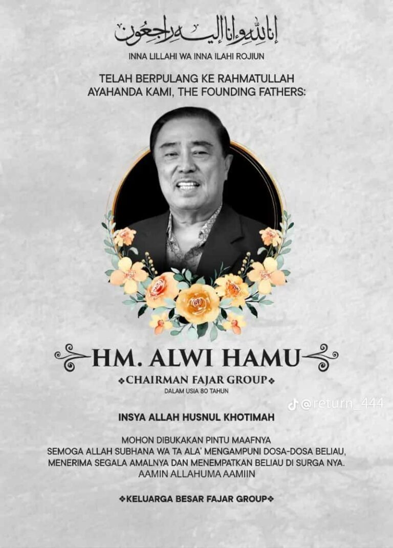 IN MEMORIAM: M Alwi Hamu, Pemimpin, Sahabat dan Pabrik Ide