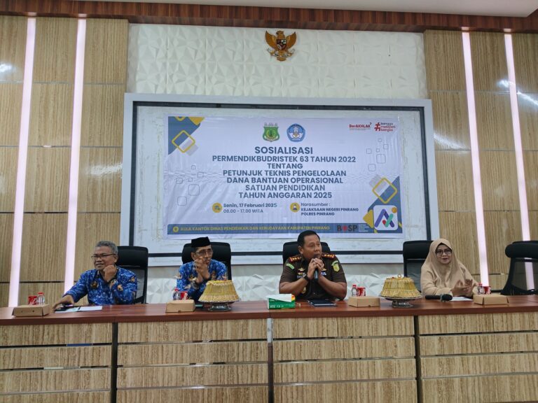 Sosialisasi Pengelolaan Dana BOS 2025: Tingkatkan Transparansi dan Akuntabilitas di Kabupaten Pinrang