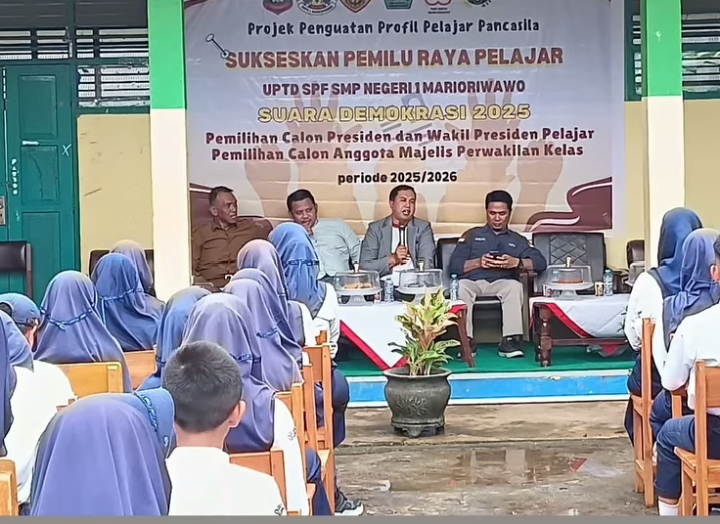 KPRP SMPN 1 Marioriwawo Gelar Kelas Demokrasi, Didik Siswa Melek Pemilu