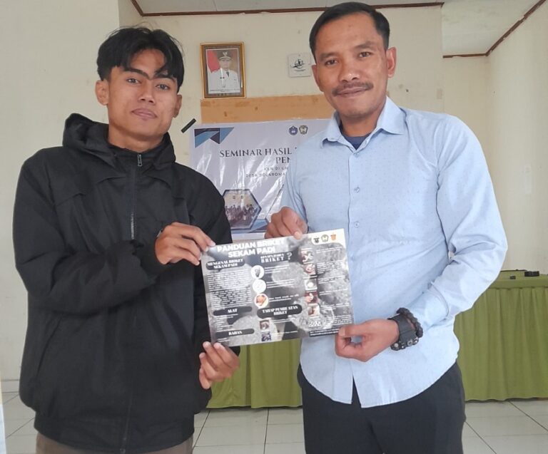 Mahasiswa KKN Tematik Unhas Olah Sekam Padi Jadi Briket Ramah Lingkungan