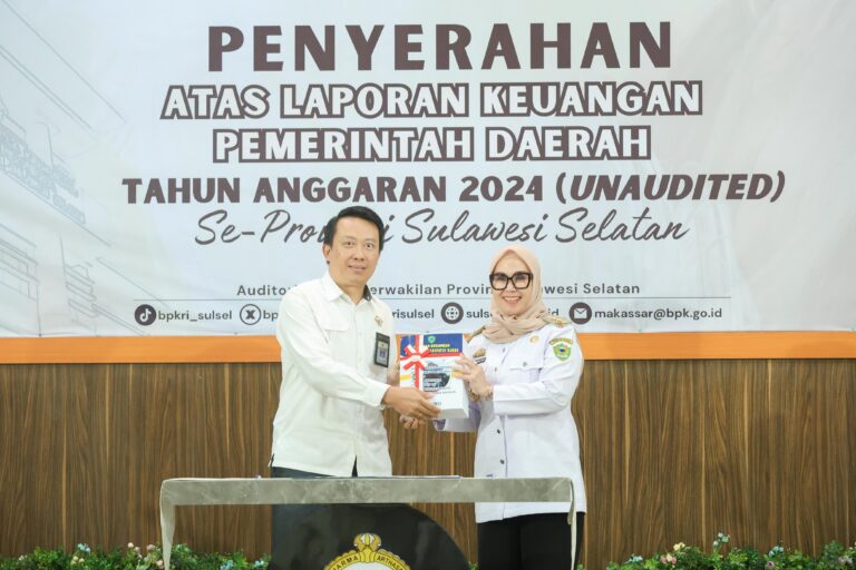 Lima Kabupaten Laporkan Keuangan ke BPK, Barru Di Depan