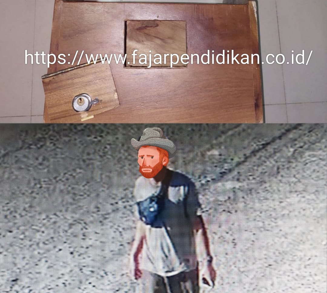 “Aksi pelaku membobol celengan Masjid Jabal Nur Maganjeng terekam saat melarikan diri., Jl. Lasawedi, Kelurahan Coppo, Kecamatan Barru