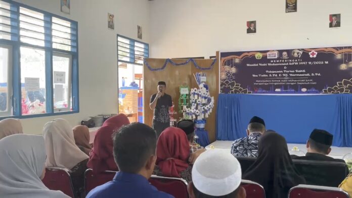 Muhammad Sahid saat sambutan