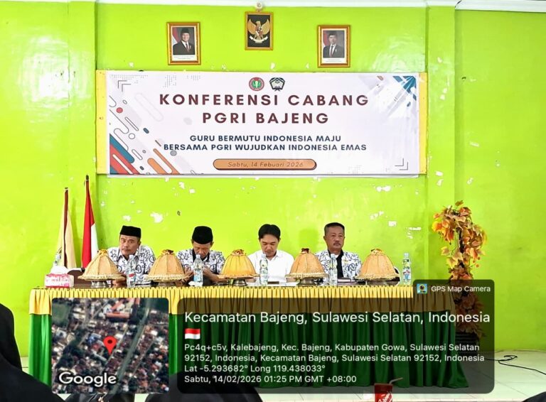 Momentum Konsolidasi, PGRI Bajeng Sukses Gelar Konferensi Cabang 2026