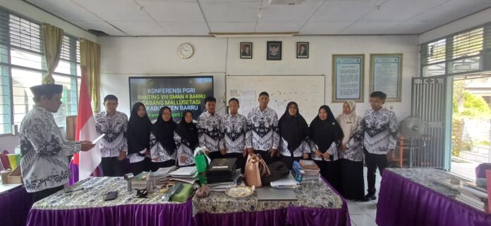 Konferensi PGRI Ranting VIII SMAN 4 Barru Pilih Pengurus Baru 2025–2030