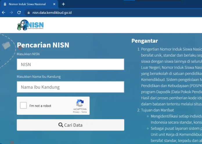 Solusi NISN Tidak Ditemukan